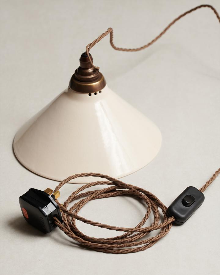 Mini Creamware Plug-in Light